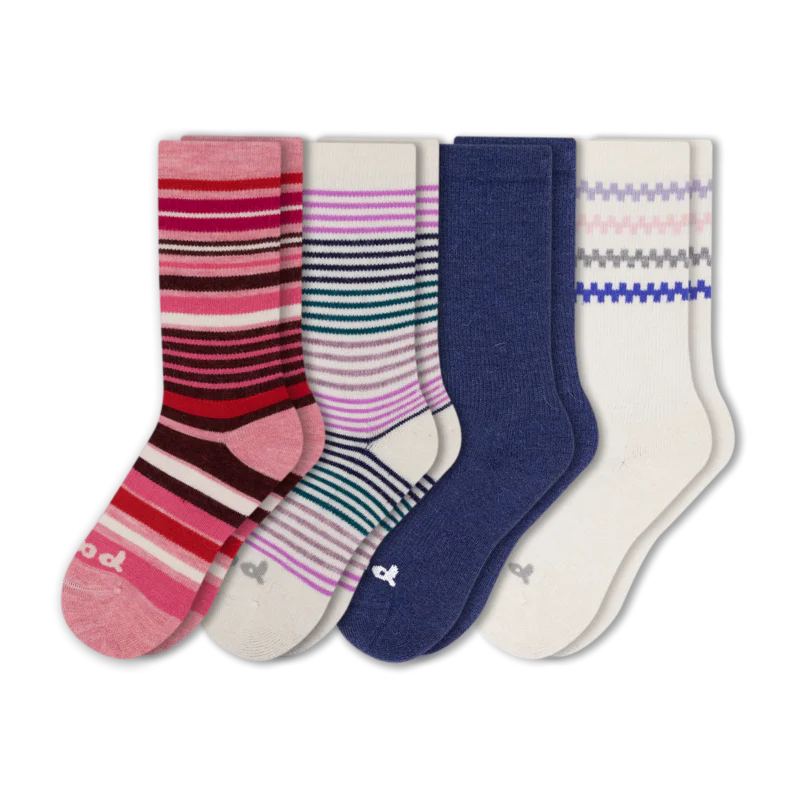 4 Pack - Women's Crew Pacas Socks 163 4 Pack - Women's Crew Pacas Socks