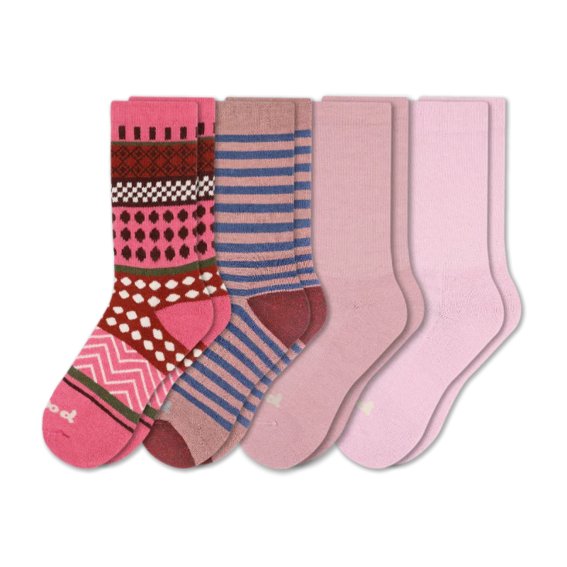 4 Pack - Women's Crew Pacas Socks 167 4 Pack - Women's Crew Pacas Socks