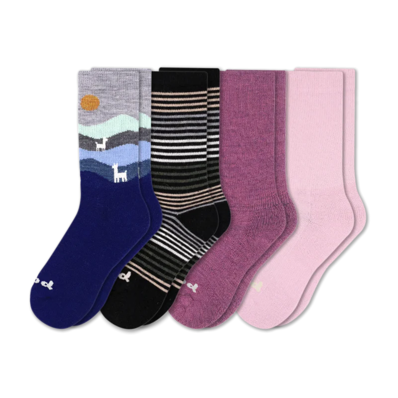 4 Pack - Women's Crew Pacas Socks 168 4 Pack - Women's Crew Pacas Socks