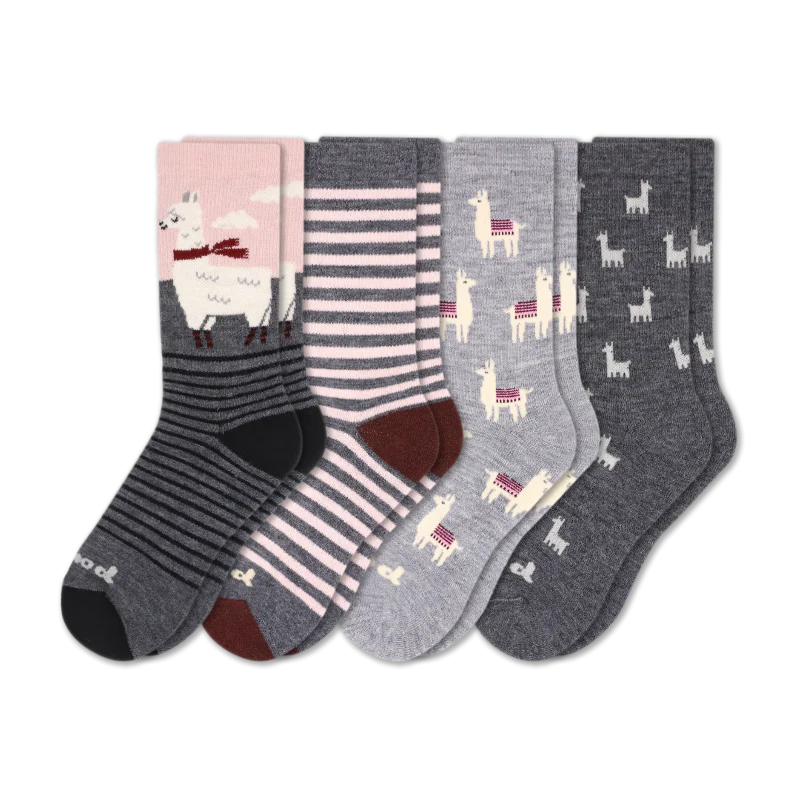 4 Pack - Women's Crew Pacas Socks 172 4 Pack - Women's Crew Pacas Socks