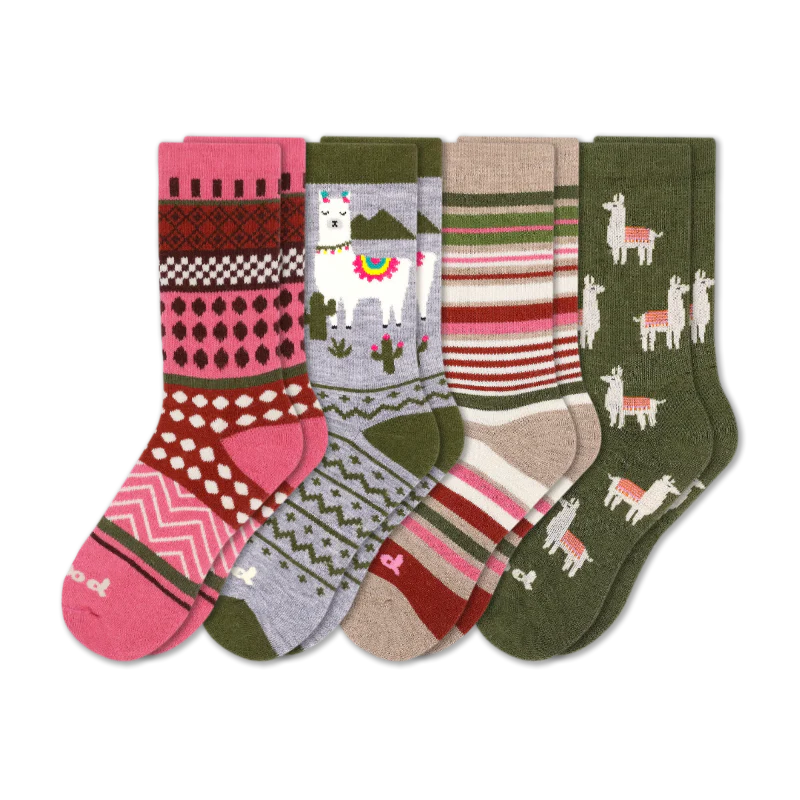 4 Pack - Women's Crew Pacas Socks 174 4 Pack - Women's Crew Pacas Socks