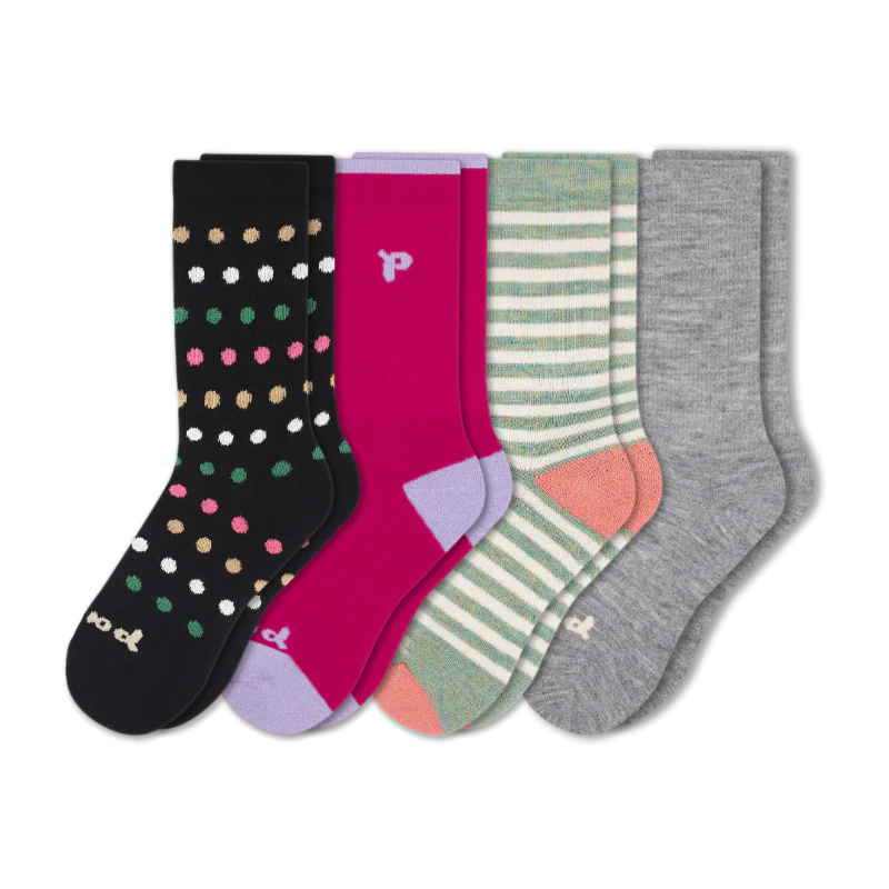 4 Pack - Women's Crew Pacas Socks 183 4 Pack - Women's Crew Pacas Socks