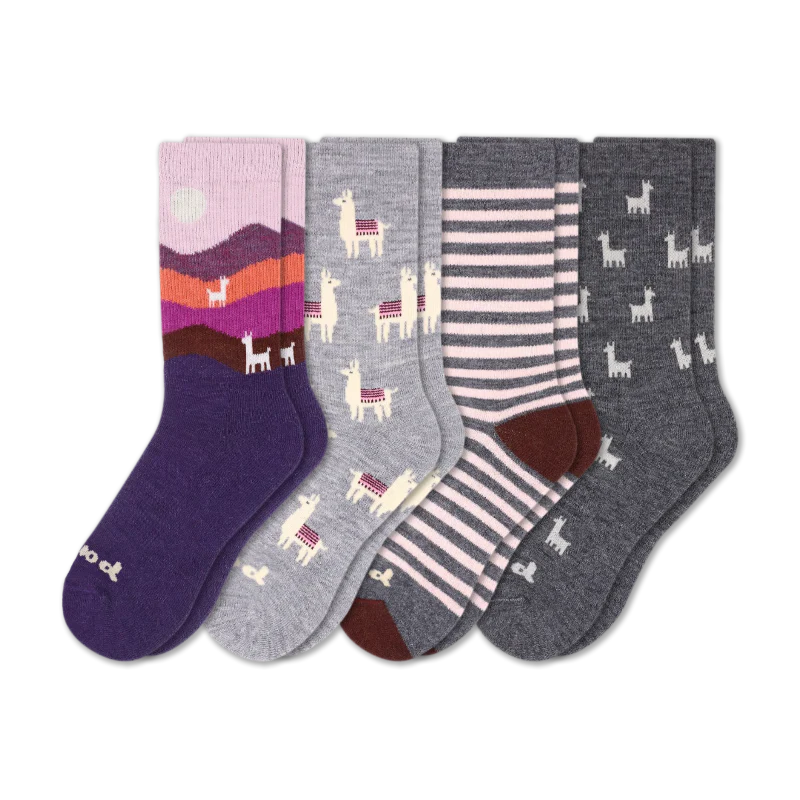 4 Pack - Women's Crew Pacas Socks 186 4 Pack - Women's Crew Pacas Socks