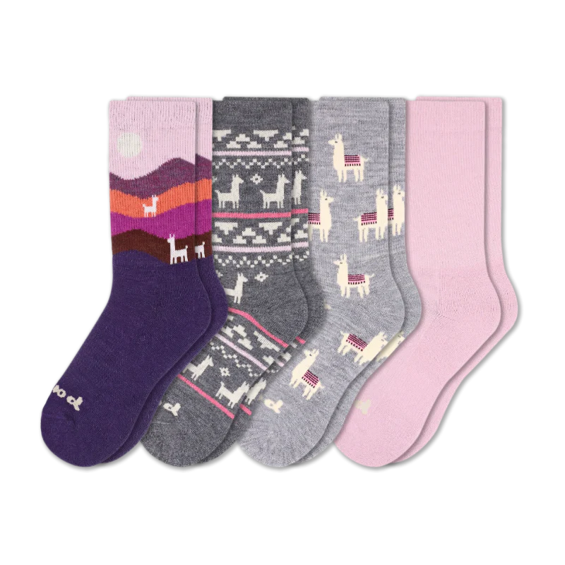 4 Pack - Women's Crew Pacas Socks 191 4 Pack - Women's Crew Pacas Socks