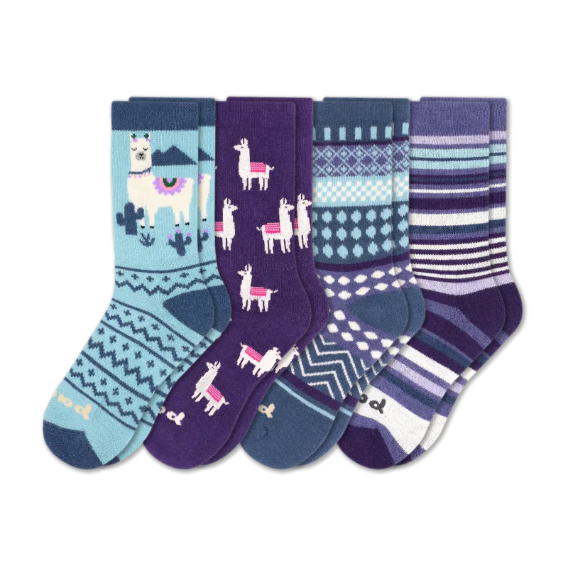 4 Pack - Women's Crew Pacas Socks 192 4 Pack - Women's Crew Pacas Socks