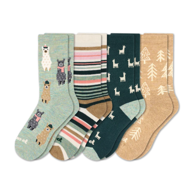 4 Pack - Women's Crew Pacas Socks 195 4 Pack - Women's Crew Pacas Socks