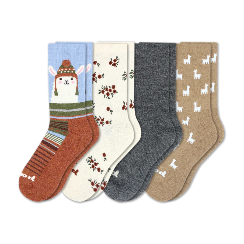 4 Pack - Women's Crew Pacas Socks 197 4 Pack - Women's Crew Pacas Socks