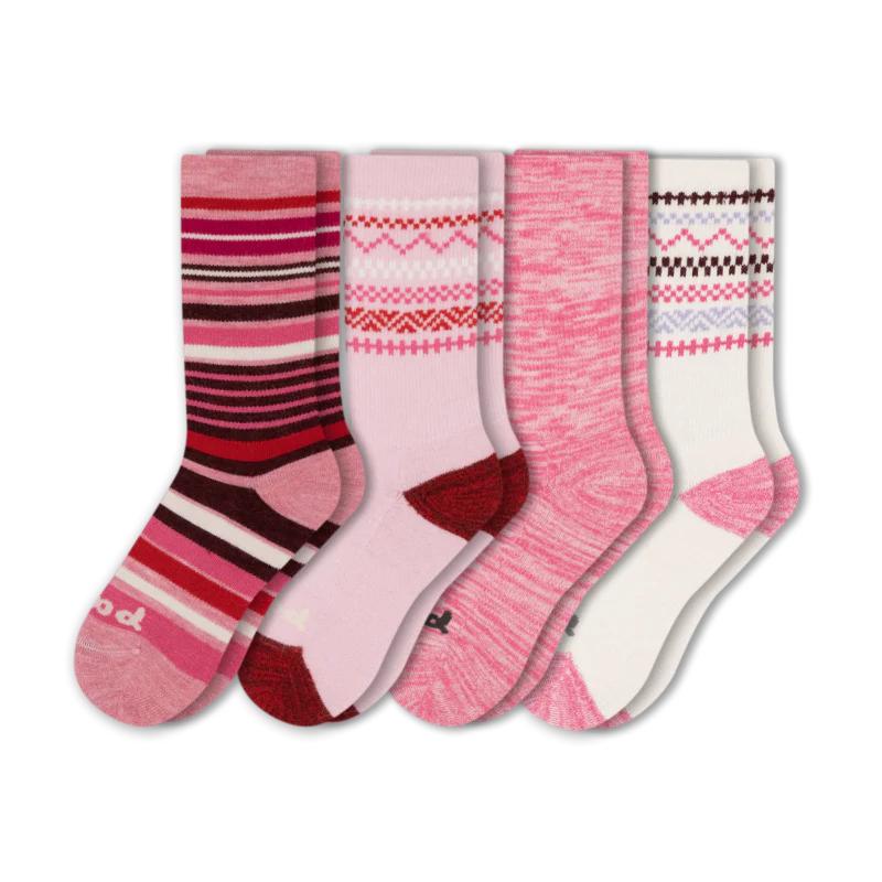 4 Pack - Women's Crew Pacas Socks 202 4 Pack - Women's Crew Pacas Socks