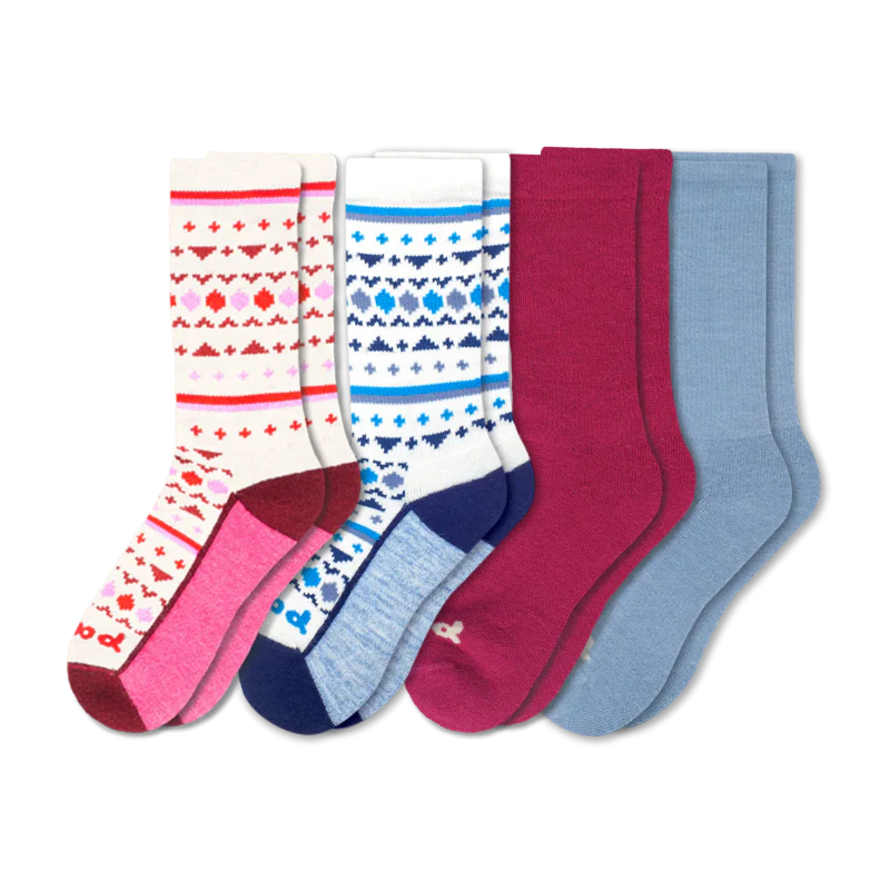 4 Pack - Women's Crew Pacas Socks 203 4 Pack - Women's Crew Pacas Socks
