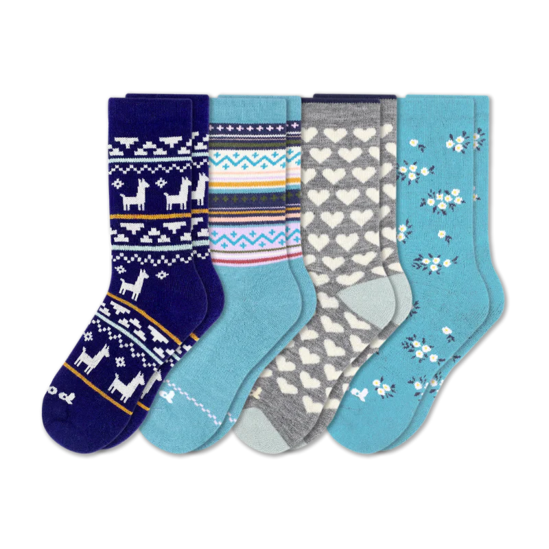 4 Pack - Women's Crew Pacas Socks 206 4 Pack - Women's Crew Pacas Socks