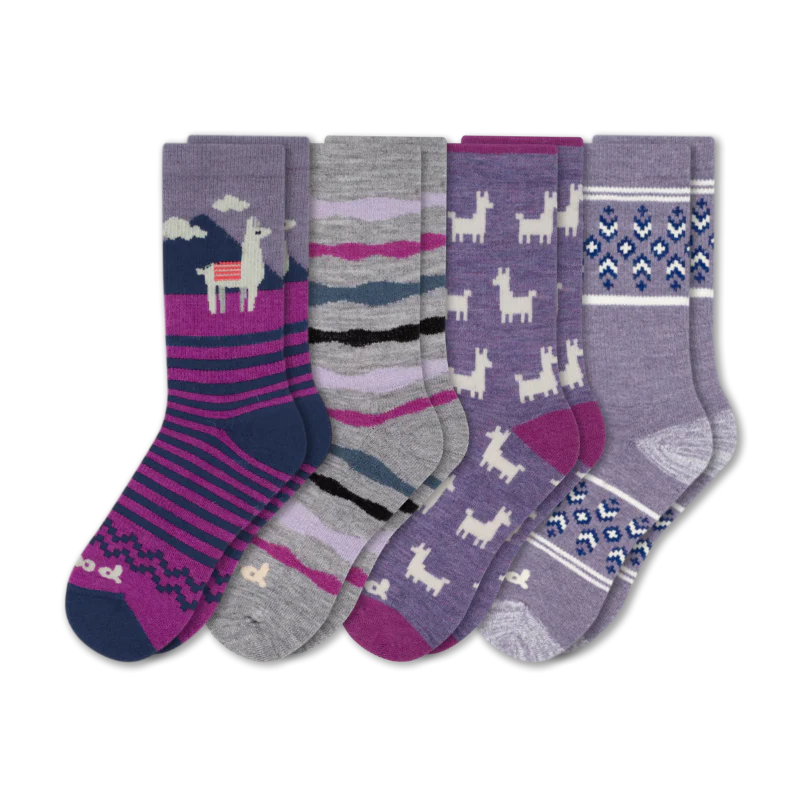 4 Pack - Women's Crew Pacas Socks 214 4 Pack - Women's Crew Pacas Socks