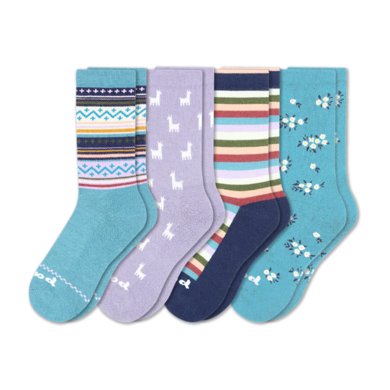 4 Pack - Women's Crew Pacas Socks 216 4 Pack - Women's Crew Pacas Socks