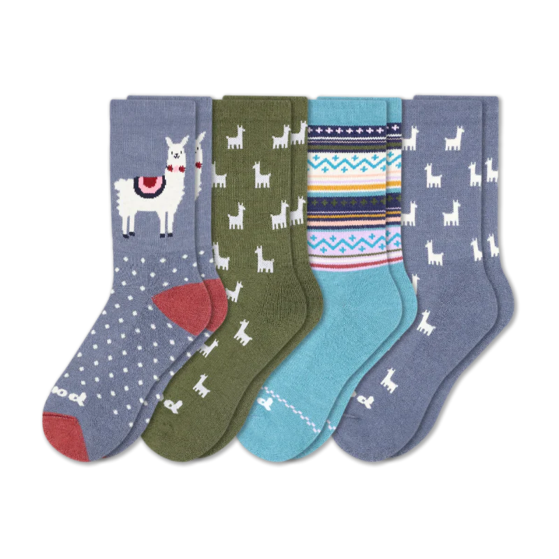 4 Pack - Women's Crew Pacas Socks 217 4 Pack - Women's Crew Pacas Socks