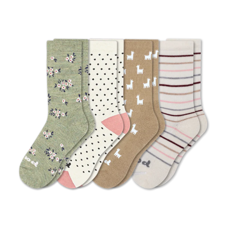 4 Pack - Women's Crew Pacas Socks 220 4 Pack - Women's Crew Pacas Socks