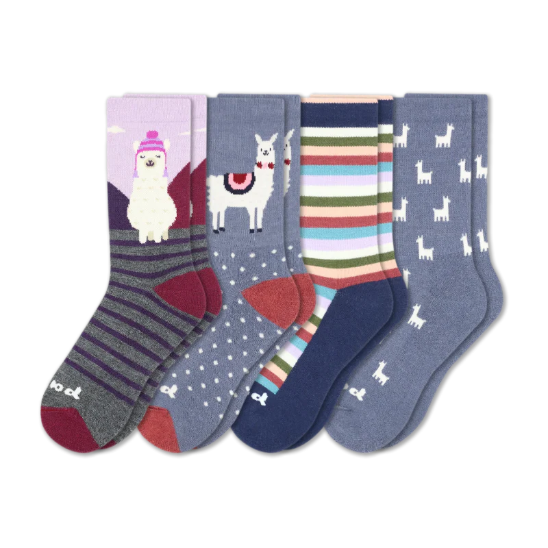 4 Pack - Women's Crew Pacas Socks 223 4 Pack - Women's Crew Pacas Socks