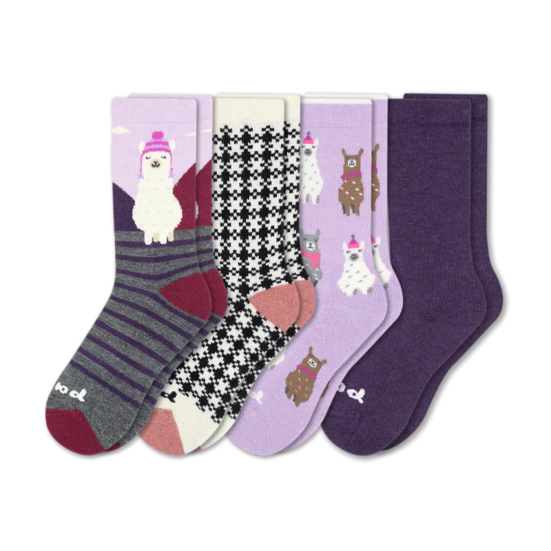 4 Pack - Women's Crew Pacas Socks 224 4 Pack - Women's Crew Pacas Socks