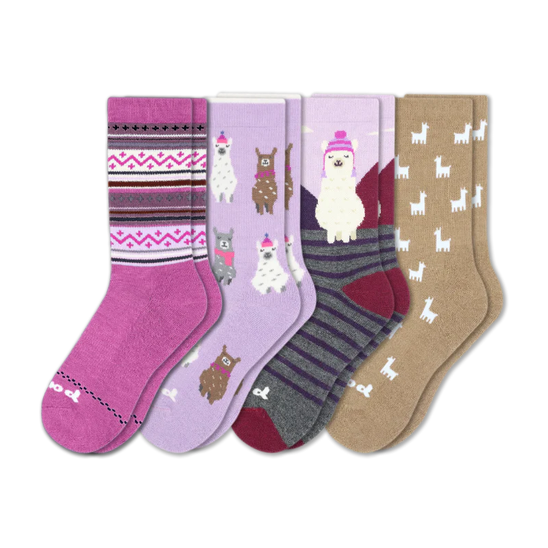 4 Pack - Women's Crew Pacas Socks 225 4 Pack - Women's Crew Pacas Socks