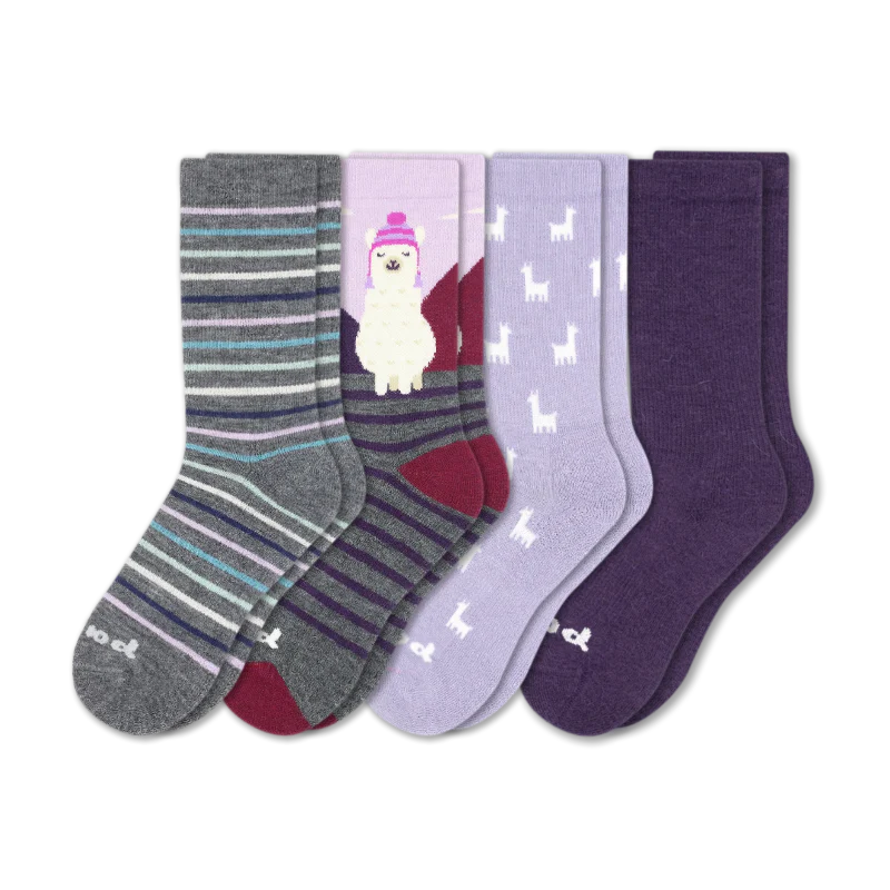 4 Pack - Women's Crew Pacas Socks 227 4 Pack - Women's Crew Pacas Socks