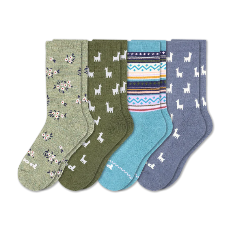 4 Pack - Women's Crew Pacas Socks 228 4 Pack - Women's Crew Pacas Socks
