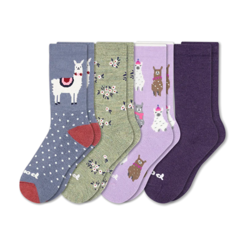 4 Pack - Women's Crew Pacas Socks 229 4 Pack - Women's Crew Pacas Socks