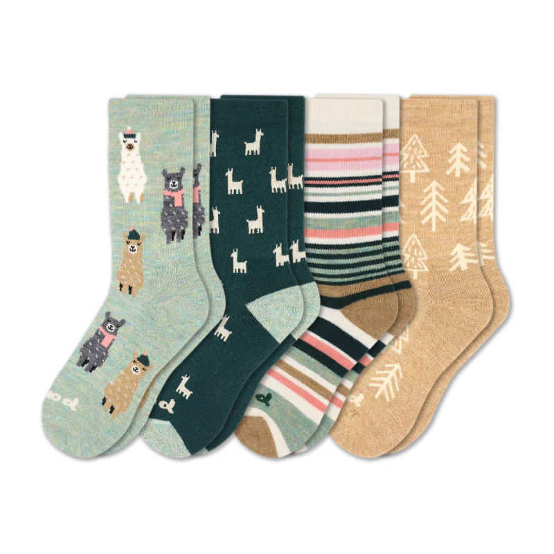 4 Pack - Women's Crew Pacas Socks 26 4 Pack - Women's Crew Pacas Socks