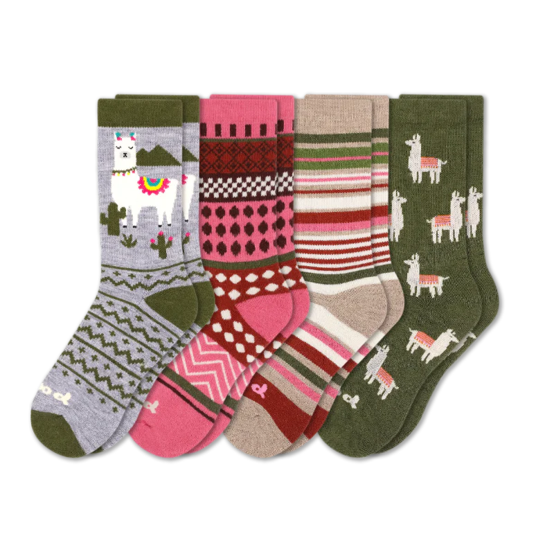 4 Pack - Women's Crew Pacas Socks 32 4 Pack - Women's Crew Pacas Socks