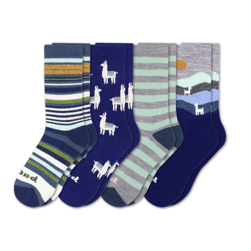 4 Pack - Women's Crew Pacas Socks 33 4 Pack - Women's Crew Pacas Socks