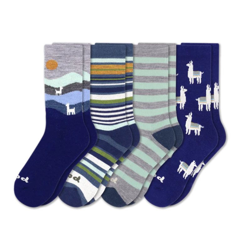 4 Pack - Women's Crew Pacas Socks 34 4 Pack - Women's Crew Pacas Socks