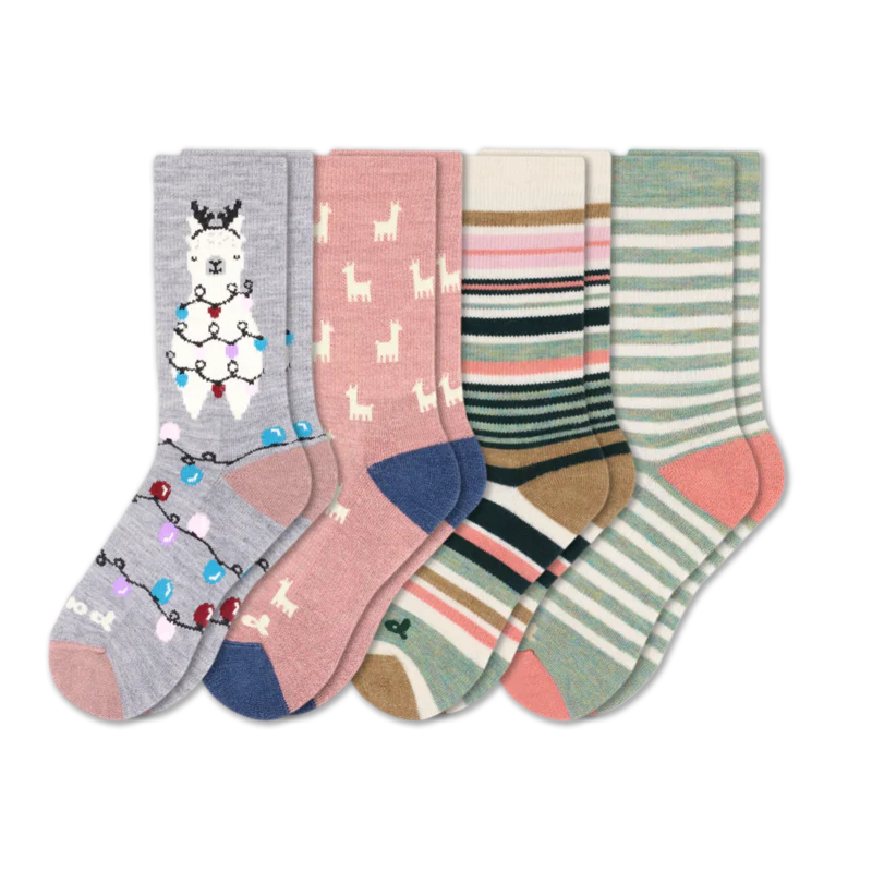 4 Pack - Women's Crew Pacas Socks 44 4 Pack - Women's Crew Pacas Socks