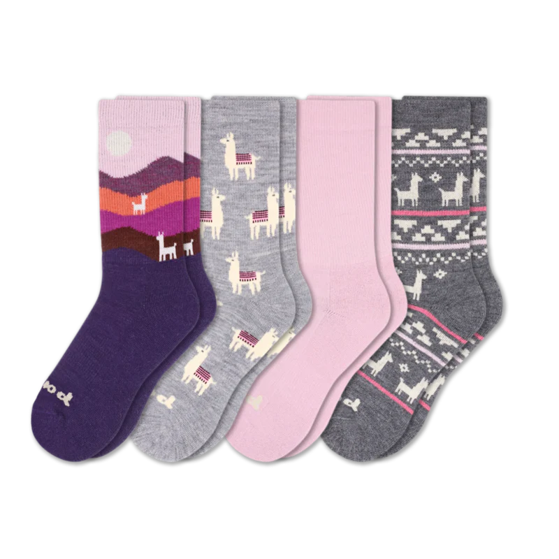 4 Pack - Women's Crew Pacas Socks 45 4 Pack - Women's Crew Pacas Socks