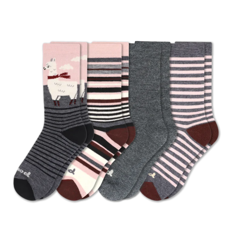 4 Pack - Women's Crew Pacas Socks 46 4 Pack - Women's Crew Pacas Socks