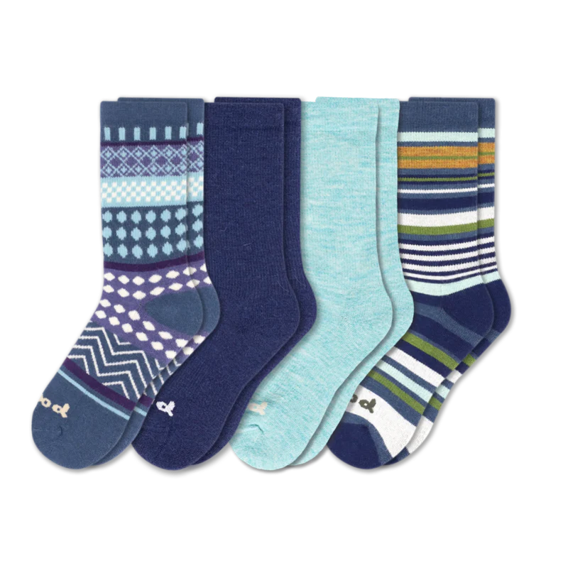 4 Pack - Women's Crew Pacas Socks 48 4 Pack - Women's Crew Pacas Socks