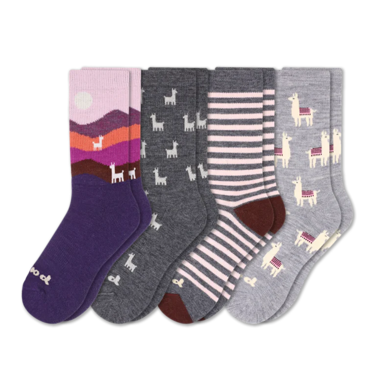 4 Pack - Women's Crew Pacas Socks 55 4 Pack - Women's Crew Pacas Socks