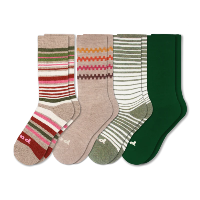 4 Pack - Women's Crew Pacas Socks 58 4 Pack - Women's Crew Pacas Socks