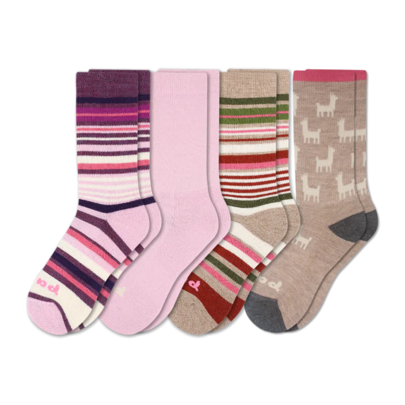 4 Pack - Women's Crew Pacas Socks 60 4 Pack - Women's Crew Pacas Socks
