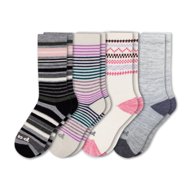 4 Pack - Women's Crew Pacas Socks 64 4 Pack - Women's Crew Pacas Socks