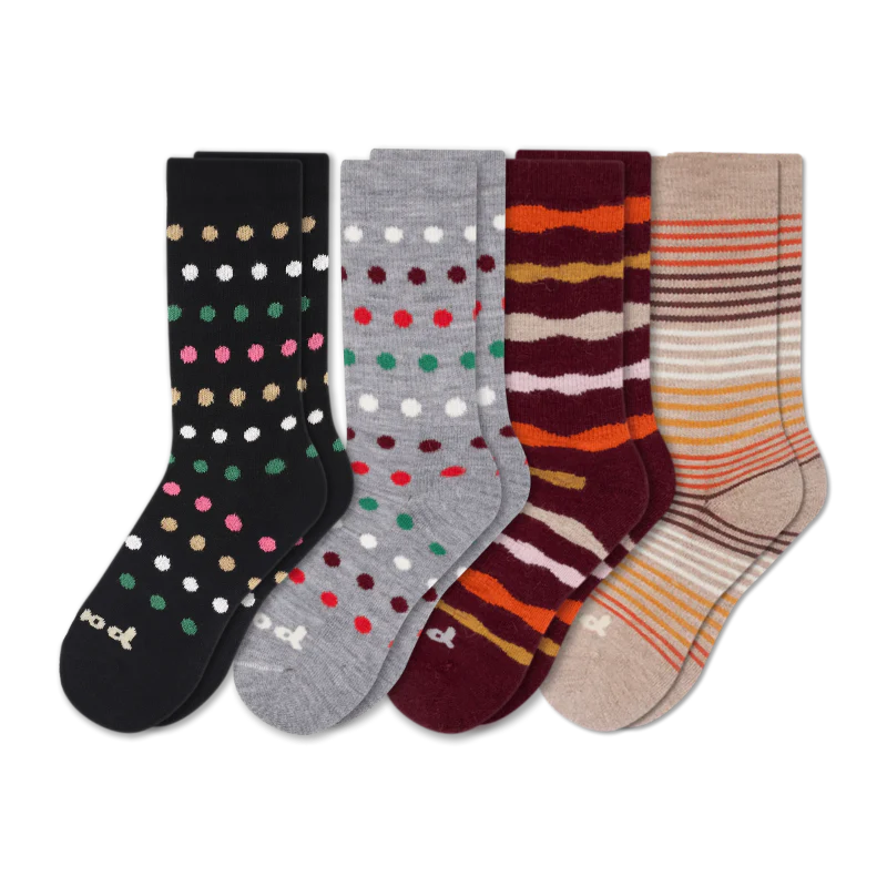 4 Pack - Women's Crew Pacas Socks 66 4 Pack - Women's Crew Pacas Socks