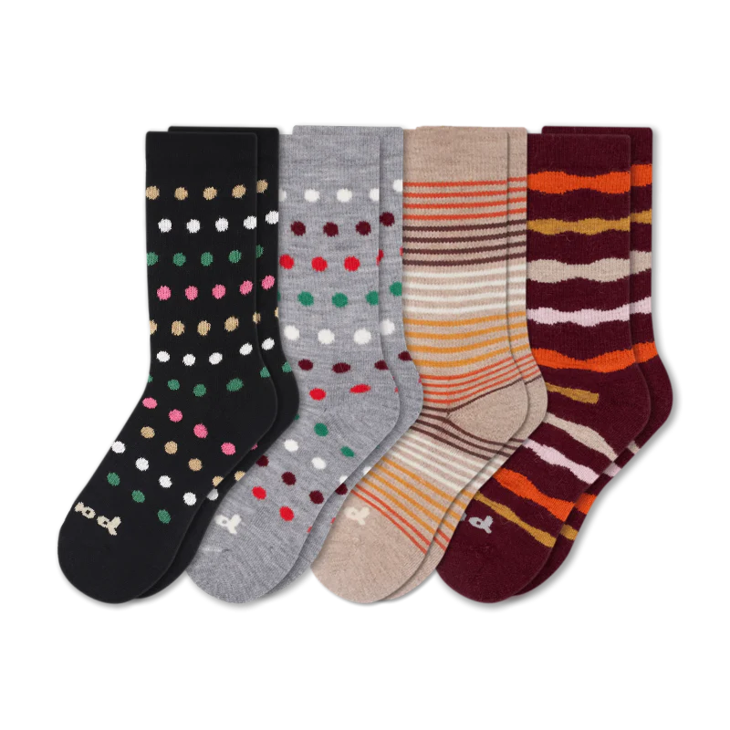 4 Pack - Women's Crew Pacas Socks 67 4 Pack - Women's Crew Pacas Socks
