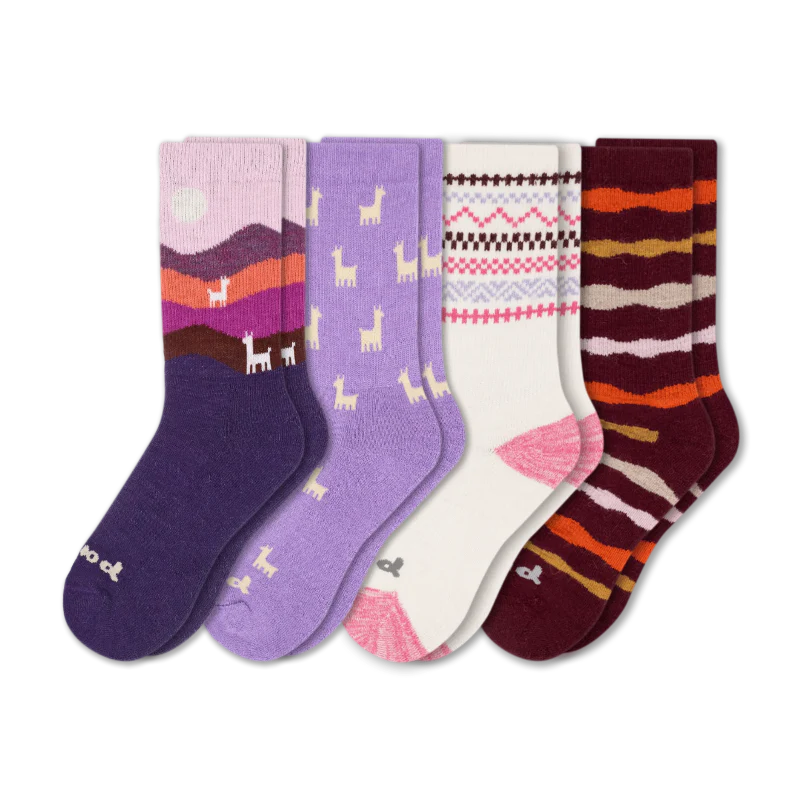 4 Pack - Women's Crew Pacas Socks 70 4 Pack - Women's Crew Pacas Socks