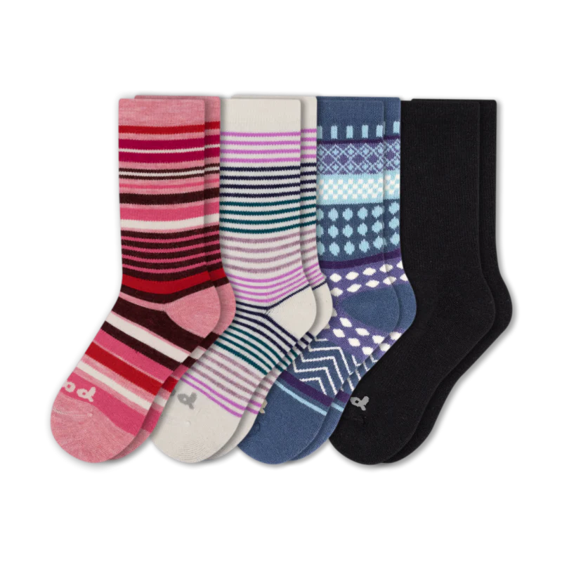 4 Pack - Women's Crew Pacas Socks 75 4 Pack - Women's Crew Pacas Socks