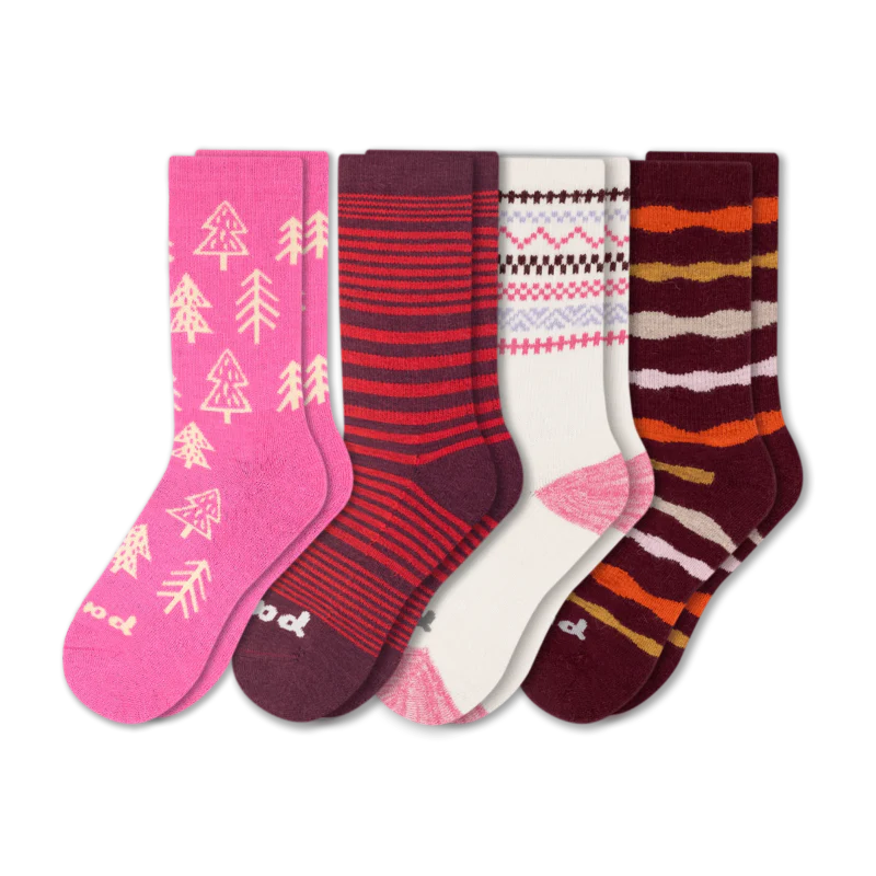 4 Pack - Women's Crew Pacas Socks 78 4 Pack - Women's Crew Pacas Socks