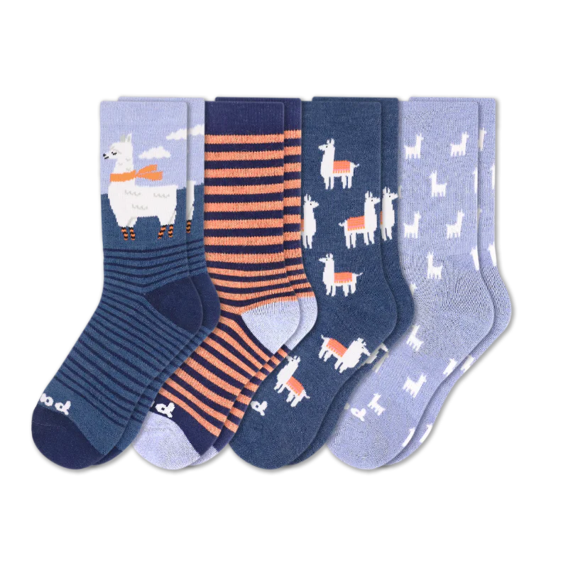 4 Pack - Women's Crew Pacas Socks 8 4 Pack - Women's Crew Pacas Socks