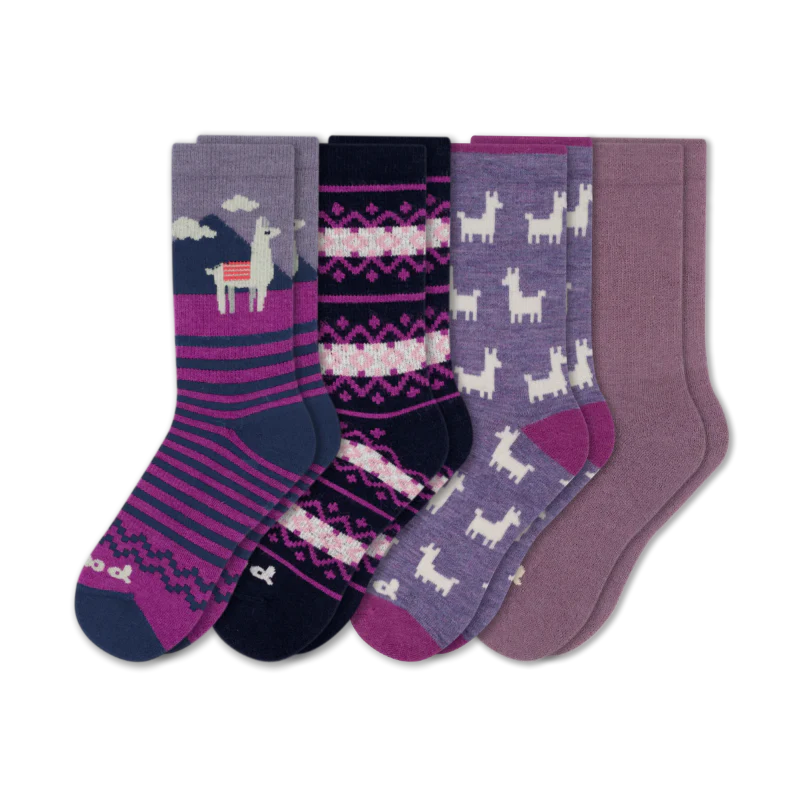 4 Pack - Women's Crew Pacas Socks 91 4 Pack - Women's Crew Pacas Socks