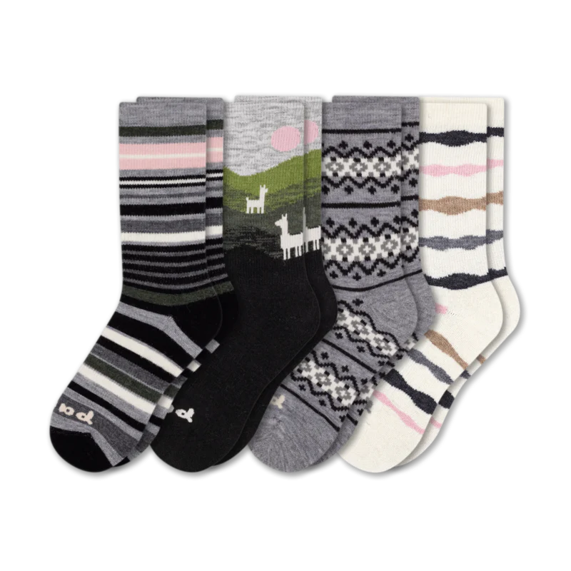4 Pack - Women's Crew Pacas Socks 93 4 Pack - Women's Crew Pacas Socks