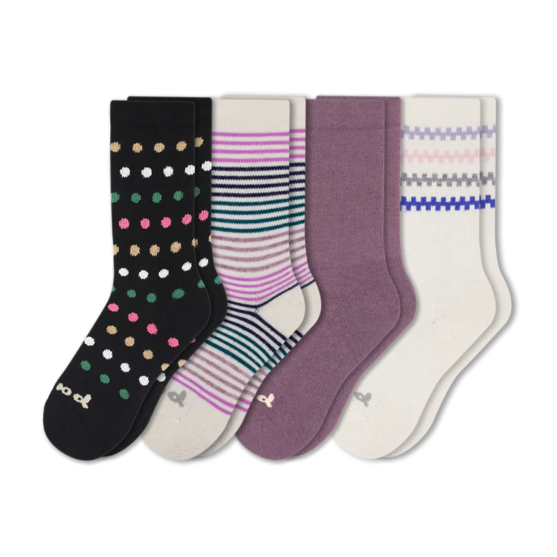4 Pack - Women's Crew Pacas Socks 99 4 Pack - Women's Crew Pacas Socks