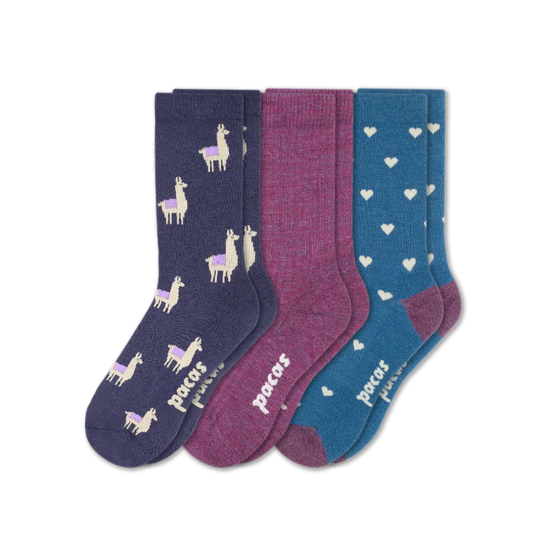 3 Pack - Women's Light-Weight Crew Pacas Socks 105 3 Pack - Women's Light-Weight Crew Pacas Socks