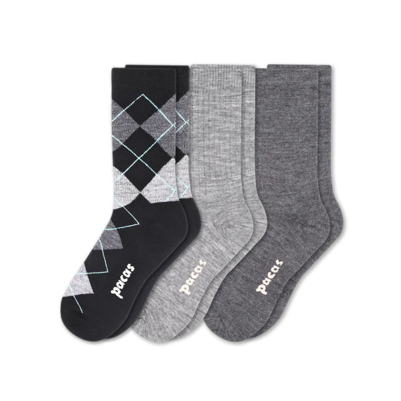 3 Pack - Women's Light-Weight Crew Pacas Socks 106 3 Pack - Women's Light-Weight Crew Pacas Socks