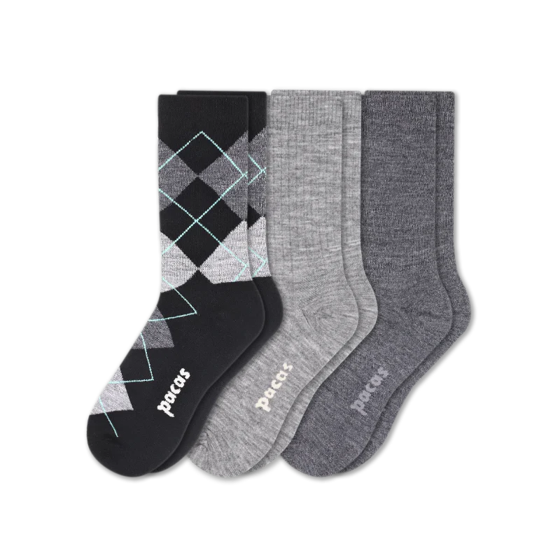 3 Pack - Women's Light-Weight Crew Pacas Socks 110 3 Pack - Women's Light-Weight Crew Pacas Socks