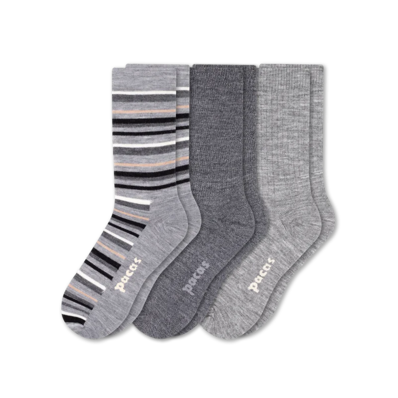 3 Pack - Women's Light-Weight Crew Pacas Socks 112 3 Pack - Women's Light-Weight Crew Pacas Socks