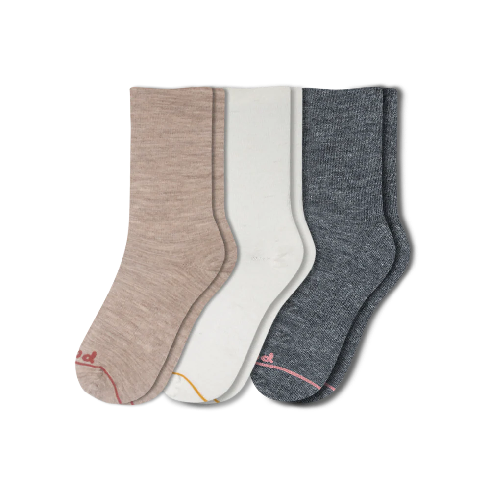 3 Pack - Women's Light-Weight Crew Pacas Socks 12 3 Pack - Women's Light-Weight Crew Pacas Socks